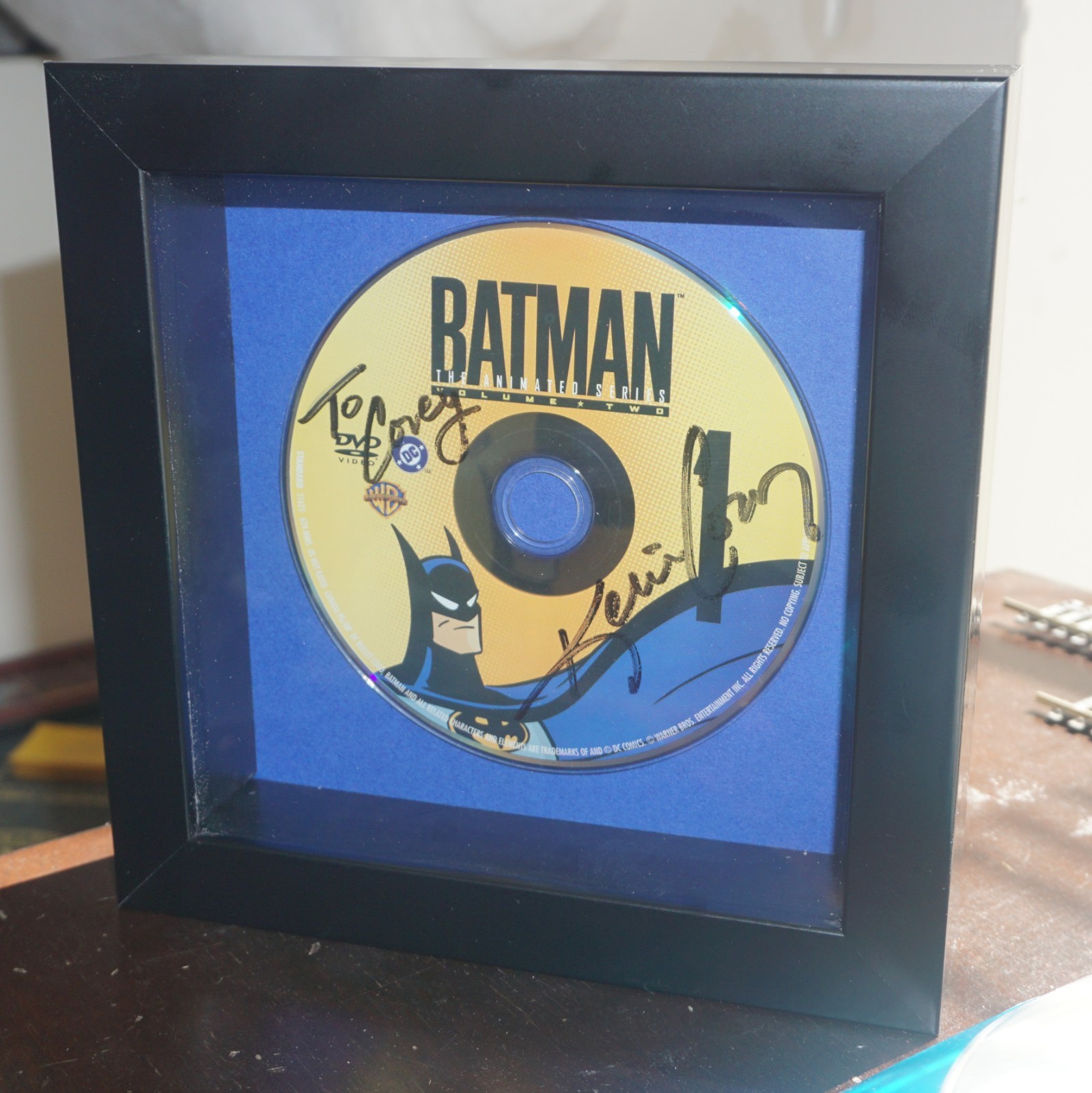 Batman: The Animated Series BTAS DVD Disc Hand Signed By Actor Kevin Conroy