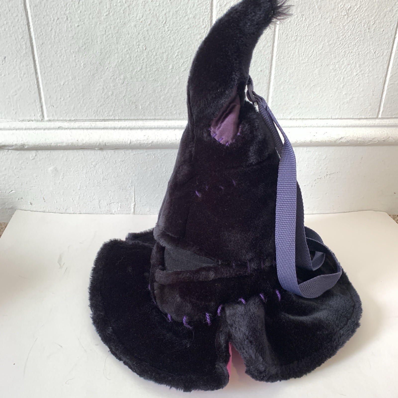 Vtg Harry Potter Sorting Hat Plush Backpack Purse Bag 2001 Warner Brothers WB