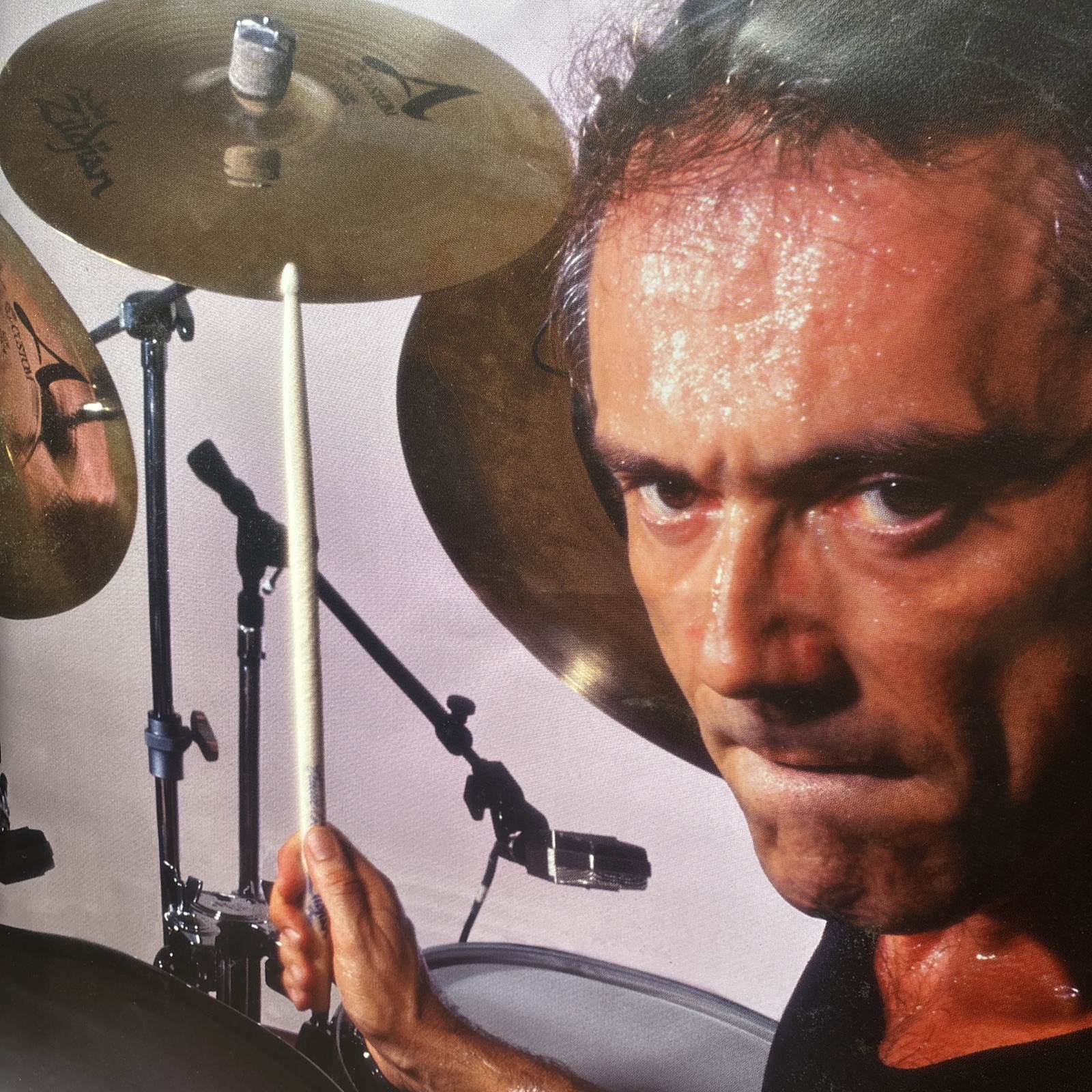 Vinnie Colaiuta Vinyl Zildjan Poster 35×52 in 889×1321 mm Wooden Dowel Wall Art