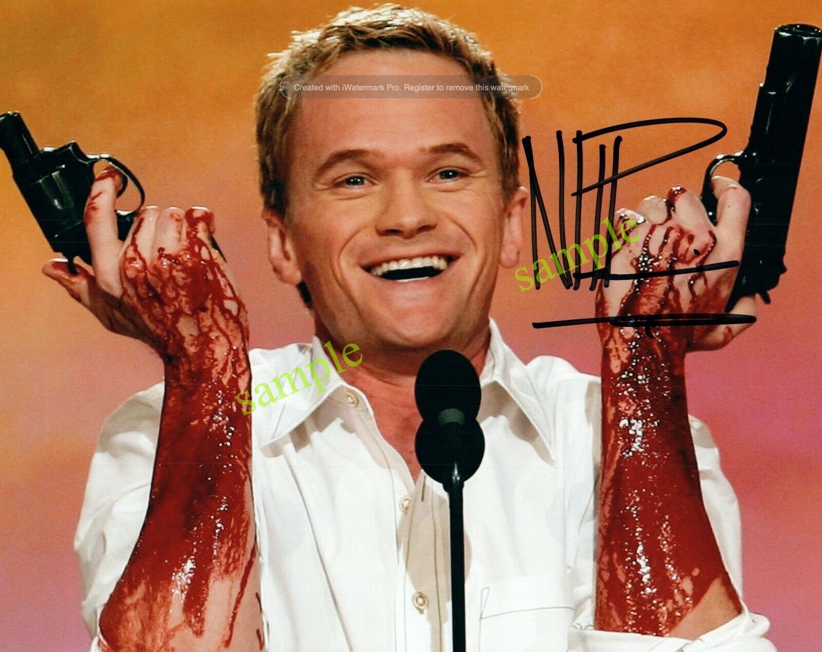 NEIL PATRICK HARRIS #2 REPRINT 8X10 PHOTO SIGNED AUTOGRAPHED MAN CAVE GIFT