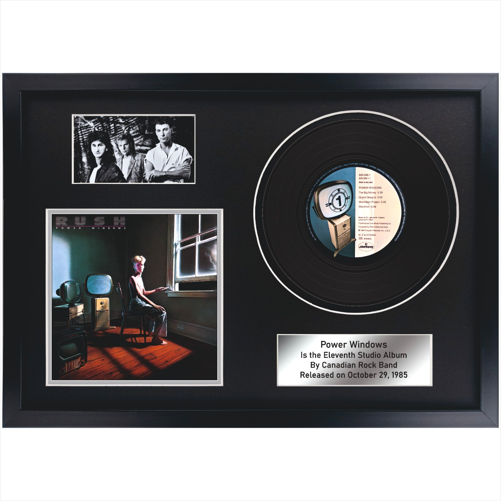 Rush – Permanent Waves / LP / Memorabilia / Souvenir in black frame / Rock