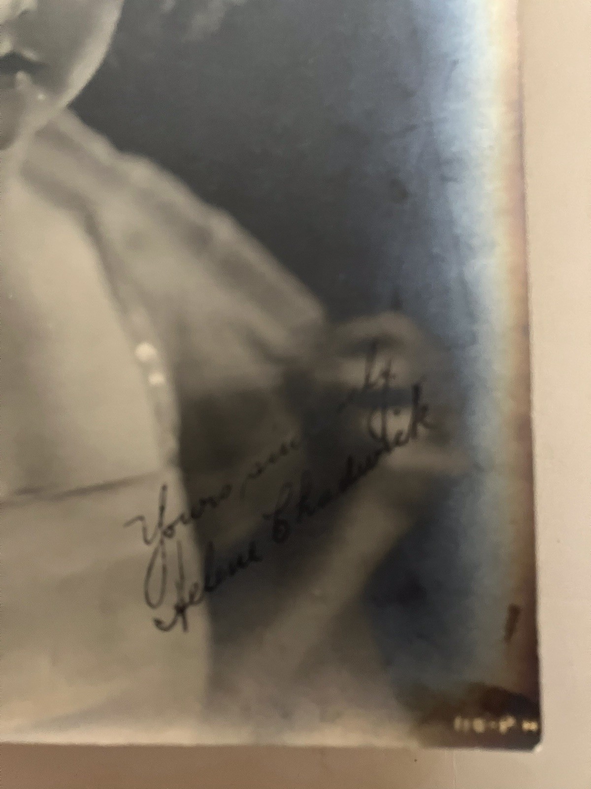 Early 1900’s Helene Chadwick Moviestar Original Signature On Photo.
