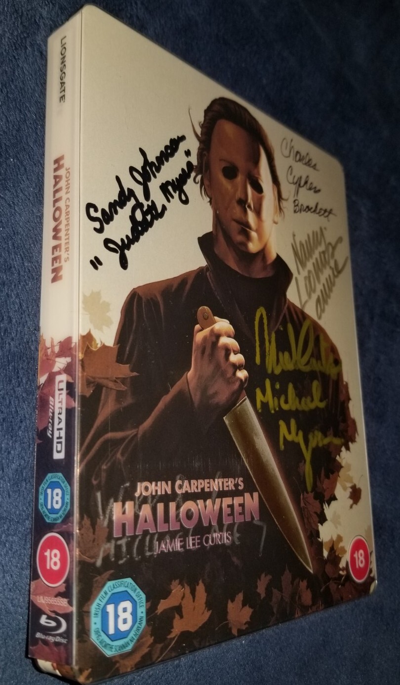 Halloween 1978 BEST BUY EXCLUSIVE STEELBOOK BLU RAY AUTOGRAPHED BY 5 ACTORS RARE