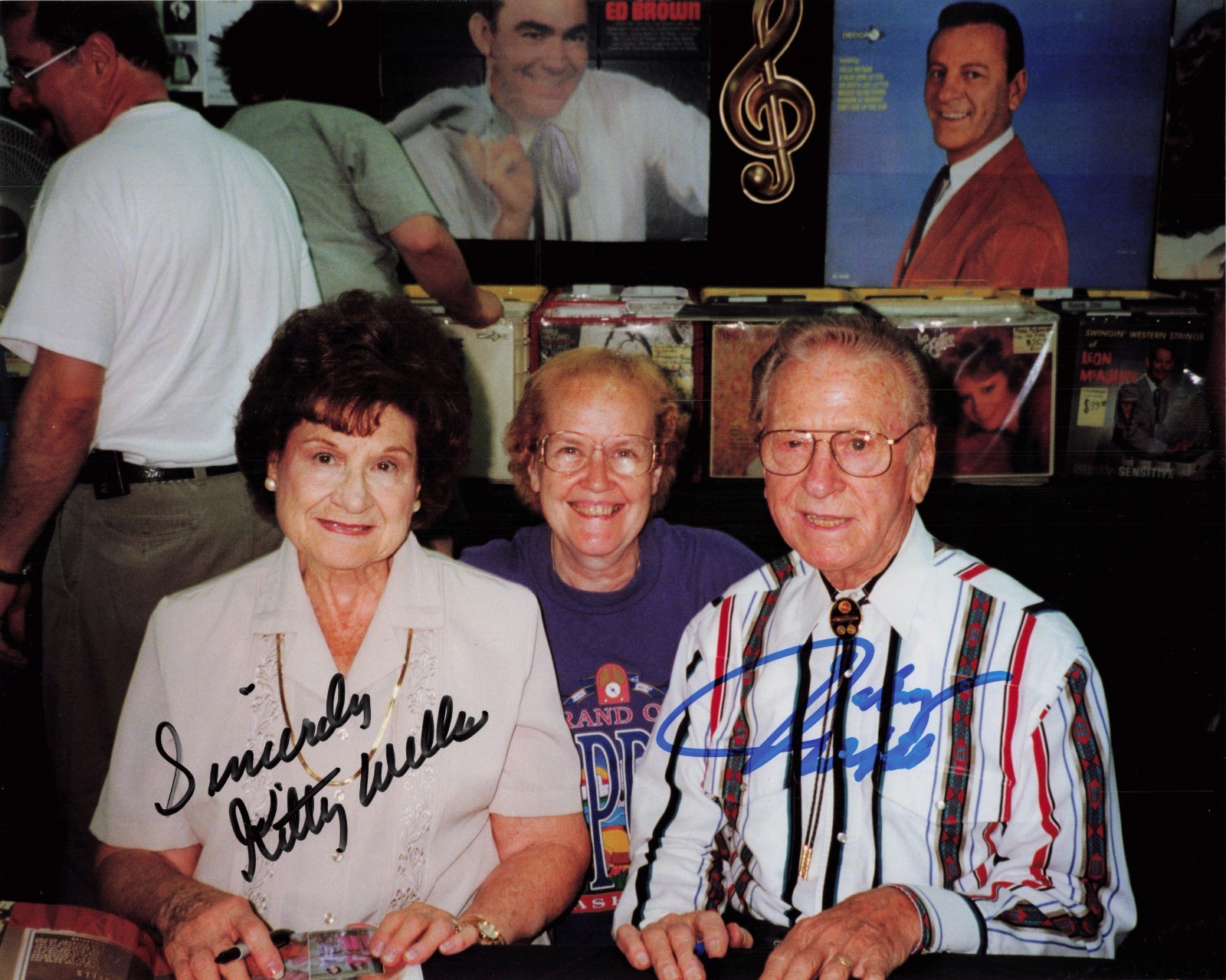 Autographed 8×10 Photo – Kitty Wells Johnny Wright Country Music Fan Photo