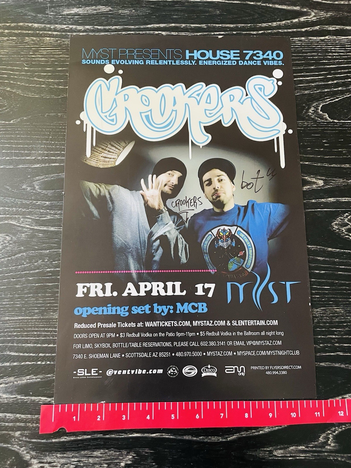 CROOKERS & BOT SIGNED AUTOGRAPHED POSTER FRAMED ‘DJ’ *RARE* EDM HOUSE MUSIC