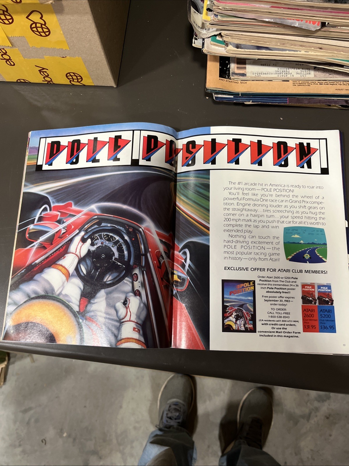 Atari Age Magazine Pile Position Jul/aug 1983 Ephemera Video Game Vintage