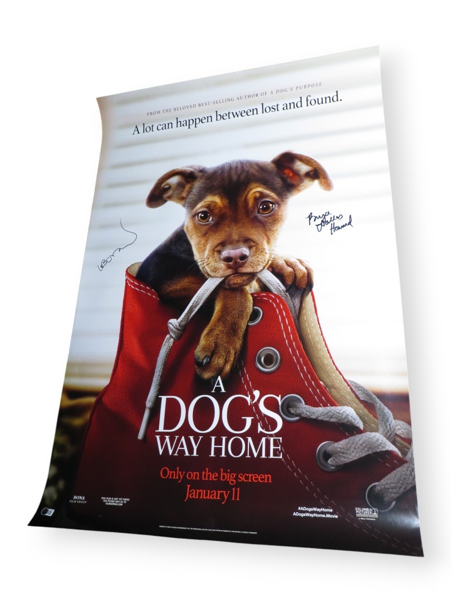 A Dog’s Way Home Signed Autographed 27X40 Poster Bryce Dallas Howard Cameron BAS