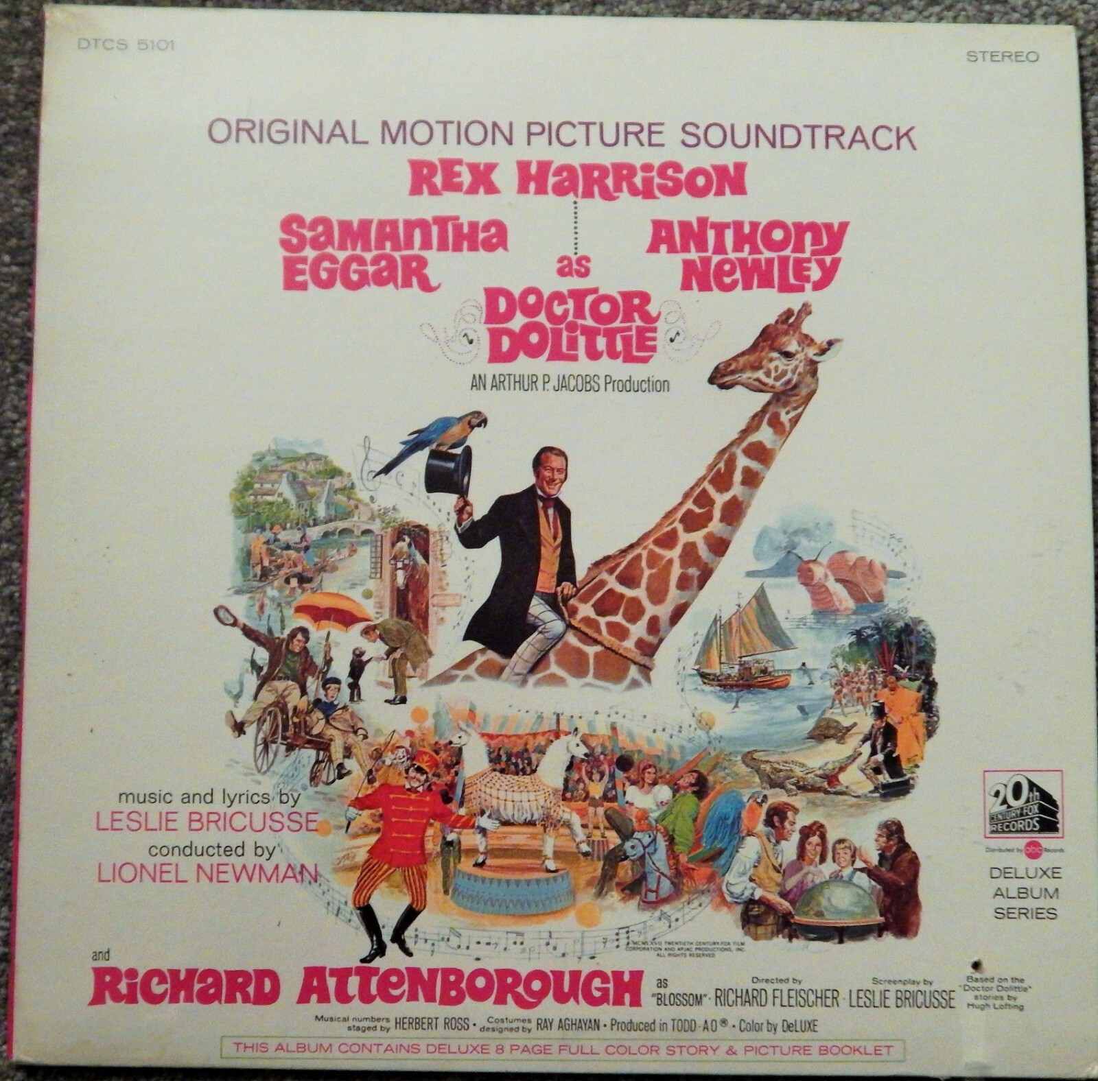 DOCTOR DOLITTLE (1967 LESLIE BRICUSSE) MINT SOUNDTRACK VINYL LP REX HARRISON