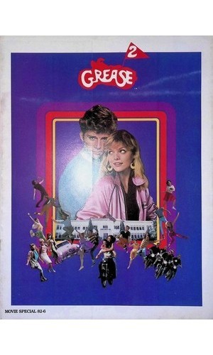 1982 Grease 2 Movie Magazine Michelle Pfeiffer cinema ephemera Grease logo