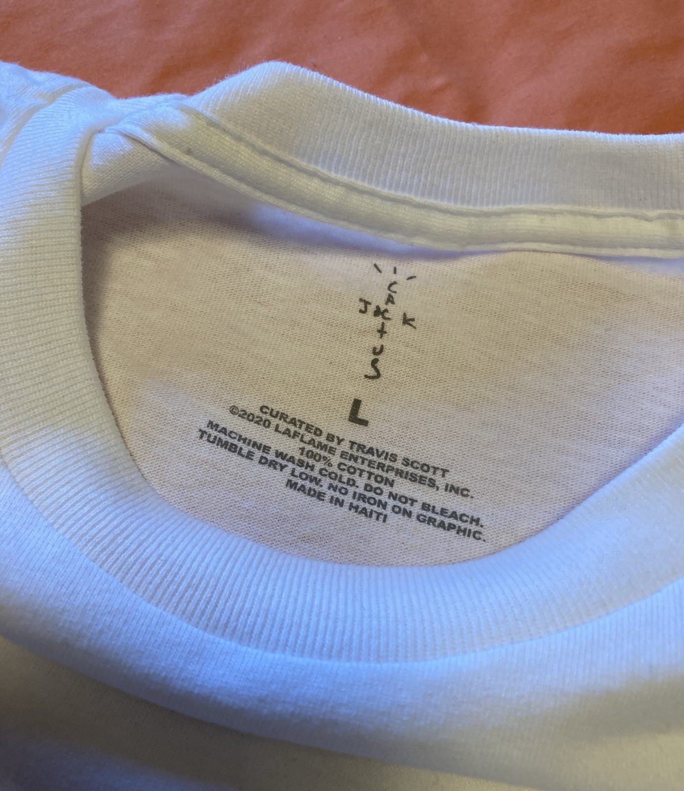 BUILD A TRAVIS SCOTT BUNDLE UTOPIA CIRCUS CACTUS JACK WHITE TEE M L XL NWOT