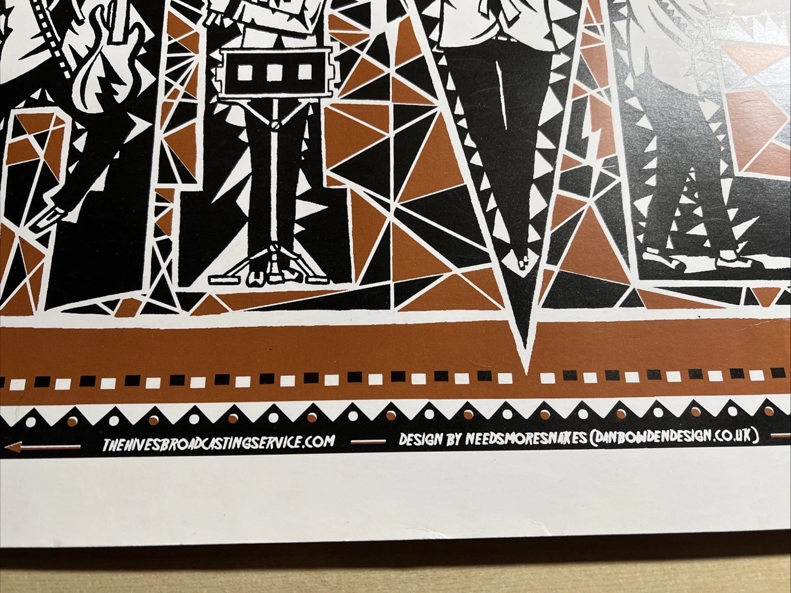 The Hives Gig Poster Brixton Academy 8/21/14 Bowden Ltd Numbered Signed 18×25