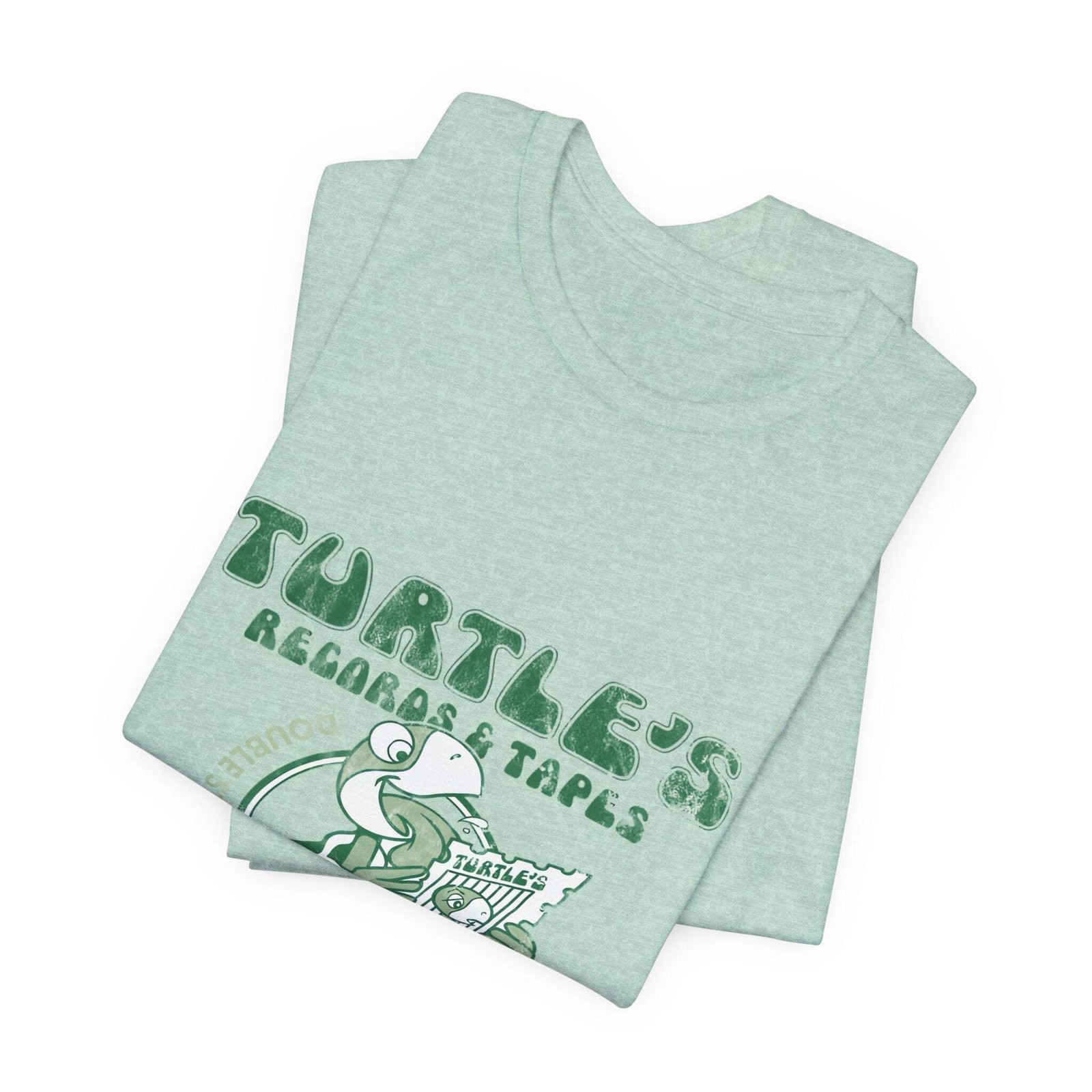Vintage Turtles Records & Tapes Savings Stamps Logo Unisex Jersey Short Sleeve T