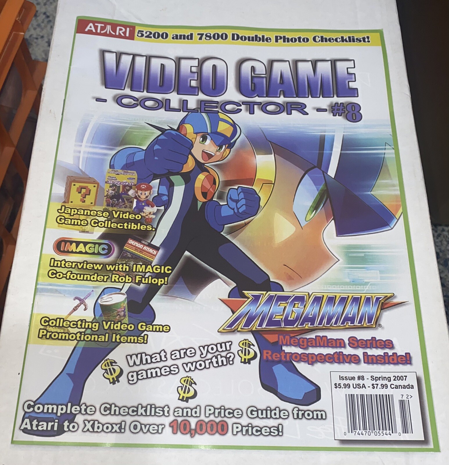 Video Game Collector #8 Spring 2007 Megaman + Atari 5200 & 7800 Photo Checklist