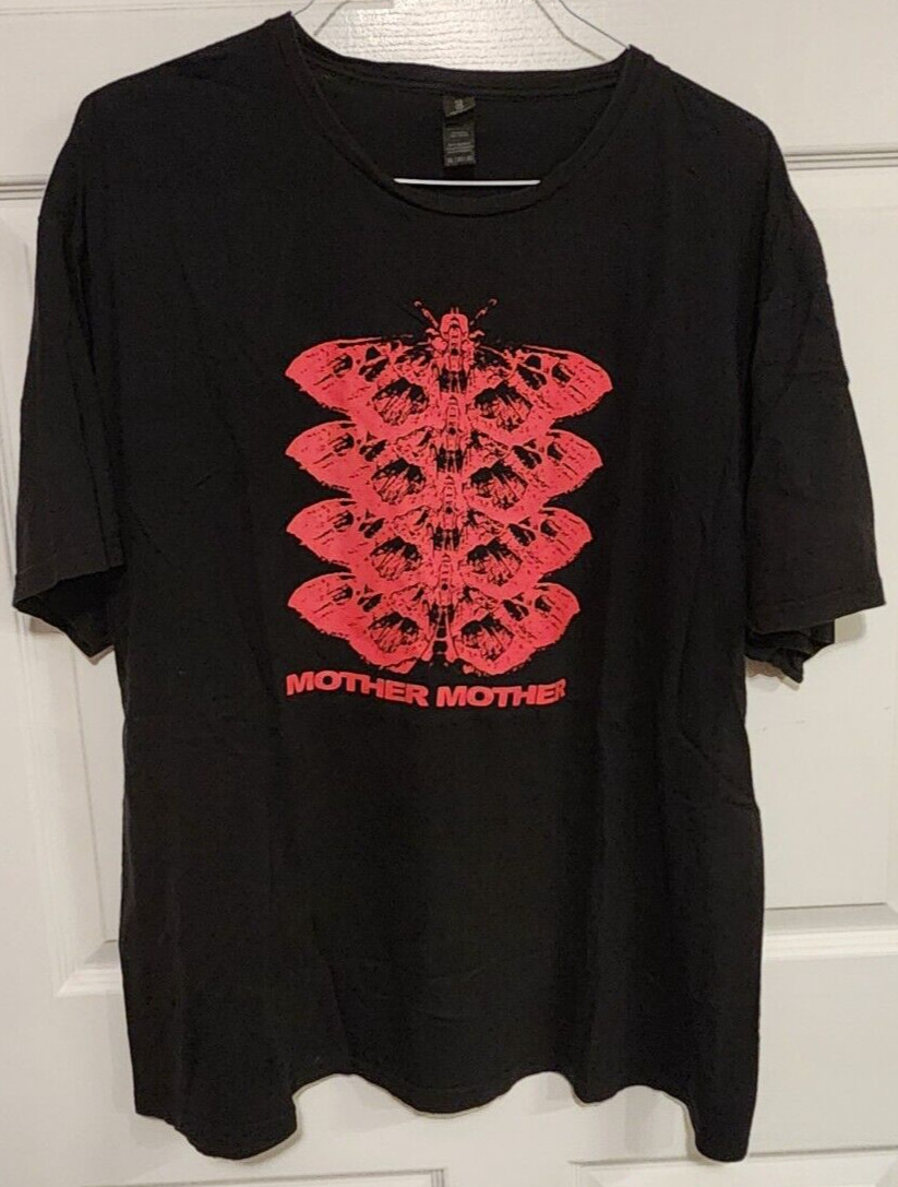 Mother Mother Inside Tour Indie Rock Band Concert T-Shirt 2XL Black Cotton