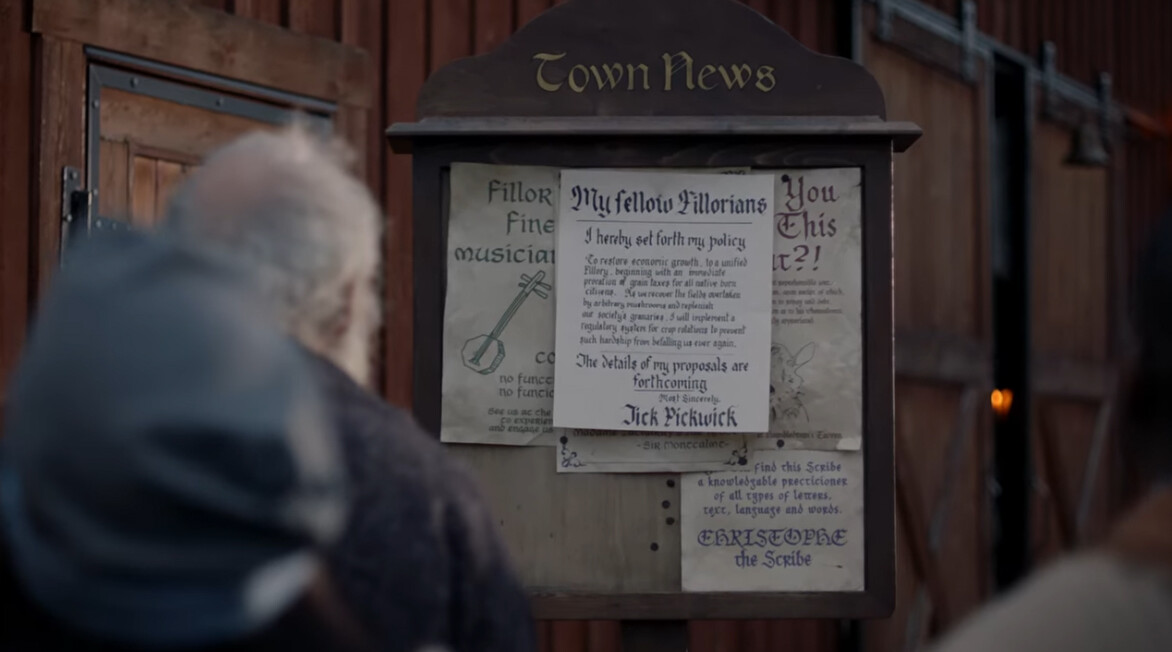 THE MAGICIANS Tick Pickwick Poster S03E12 Original Prop (1163-9123)