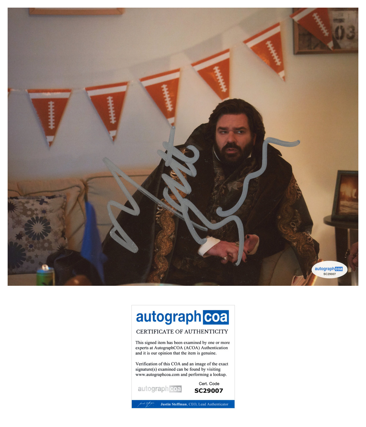 Matt Berry What We Do Shadows Autographed Signed 8×10 Photo ACOA