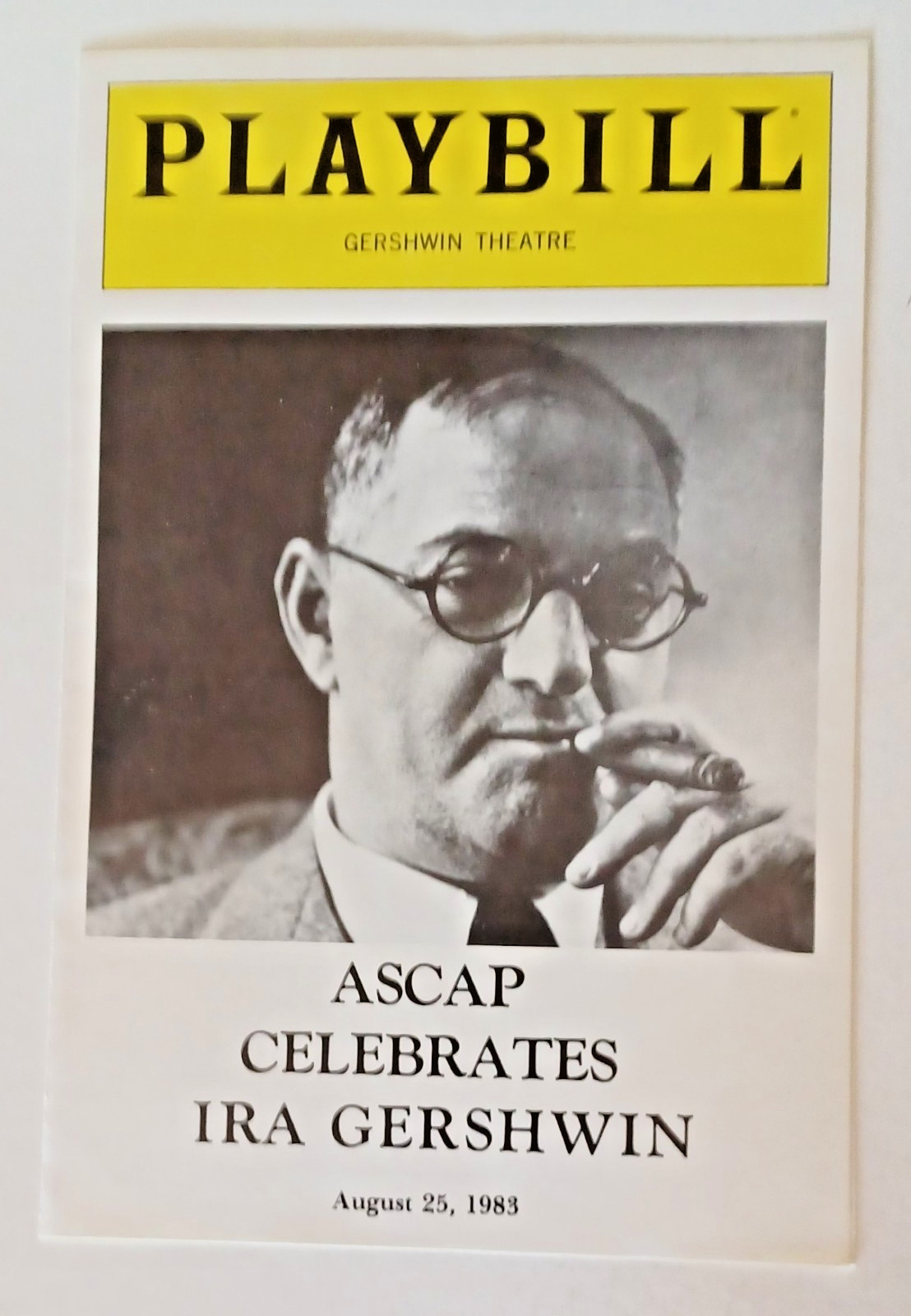 1983 Ira Gershwin Memorial Program ASCAP Tribute Playbill Tony Bennett Rogers