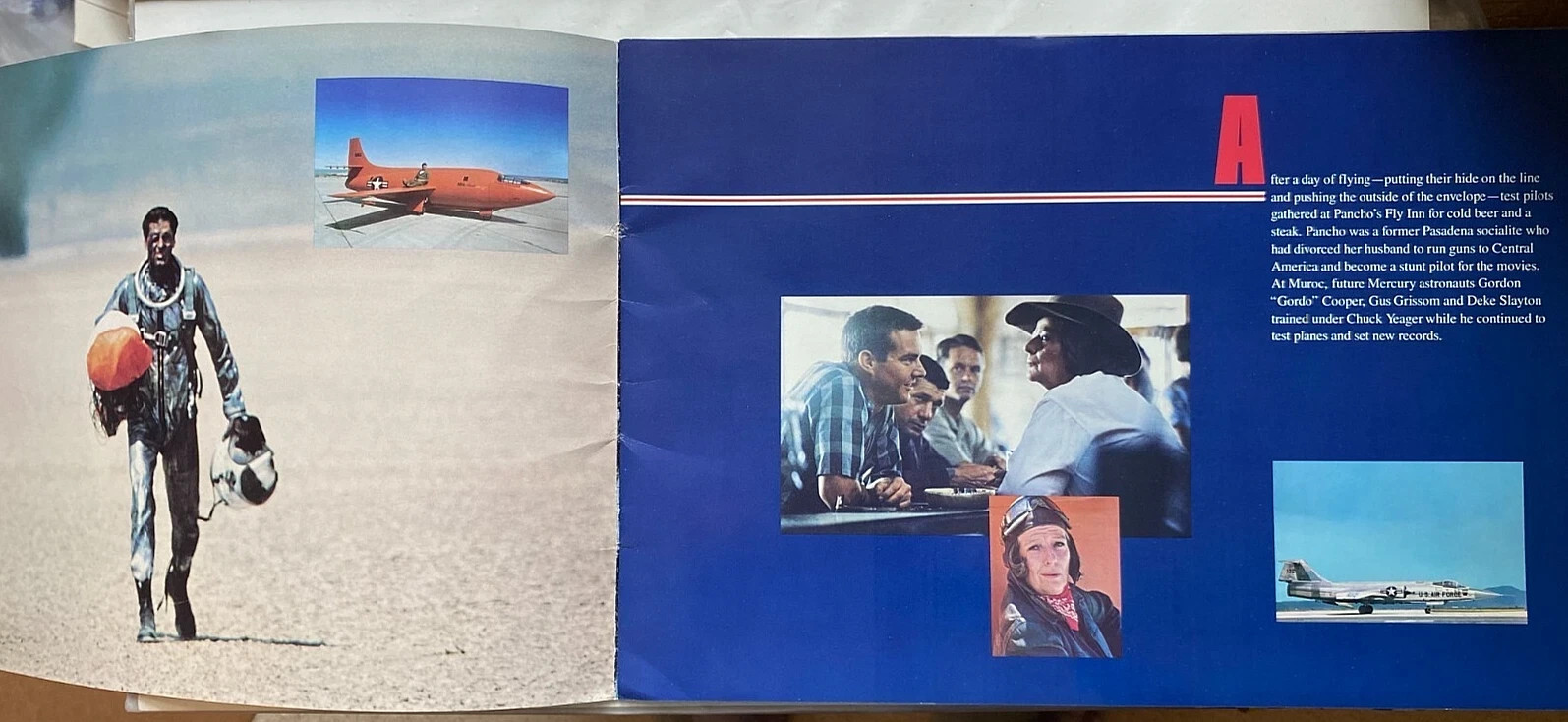 The Right Stuff Movie Promo Program. 9 1/2 x 14 5/8. 16 pgs. Quaid; Harris 1983