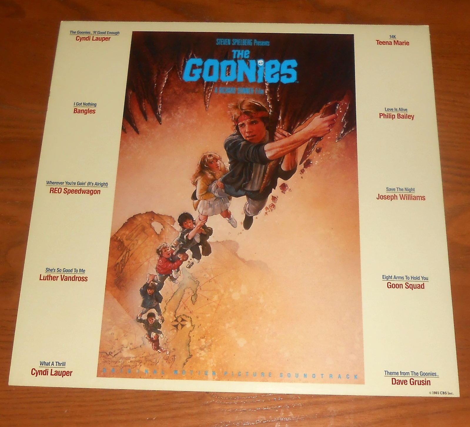 The Goonies Soundtrack Movie Poster 2-Sided Flat Square 1985 Promo 12×12 RARE