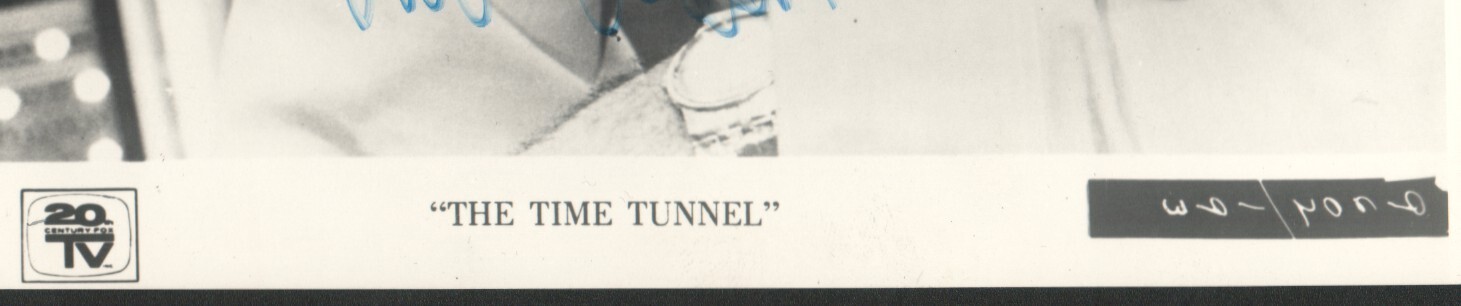 THE TIME TUNNEL Dr. Doug Phillips (Robert Colbert) signed PROMO PHOTO 1966