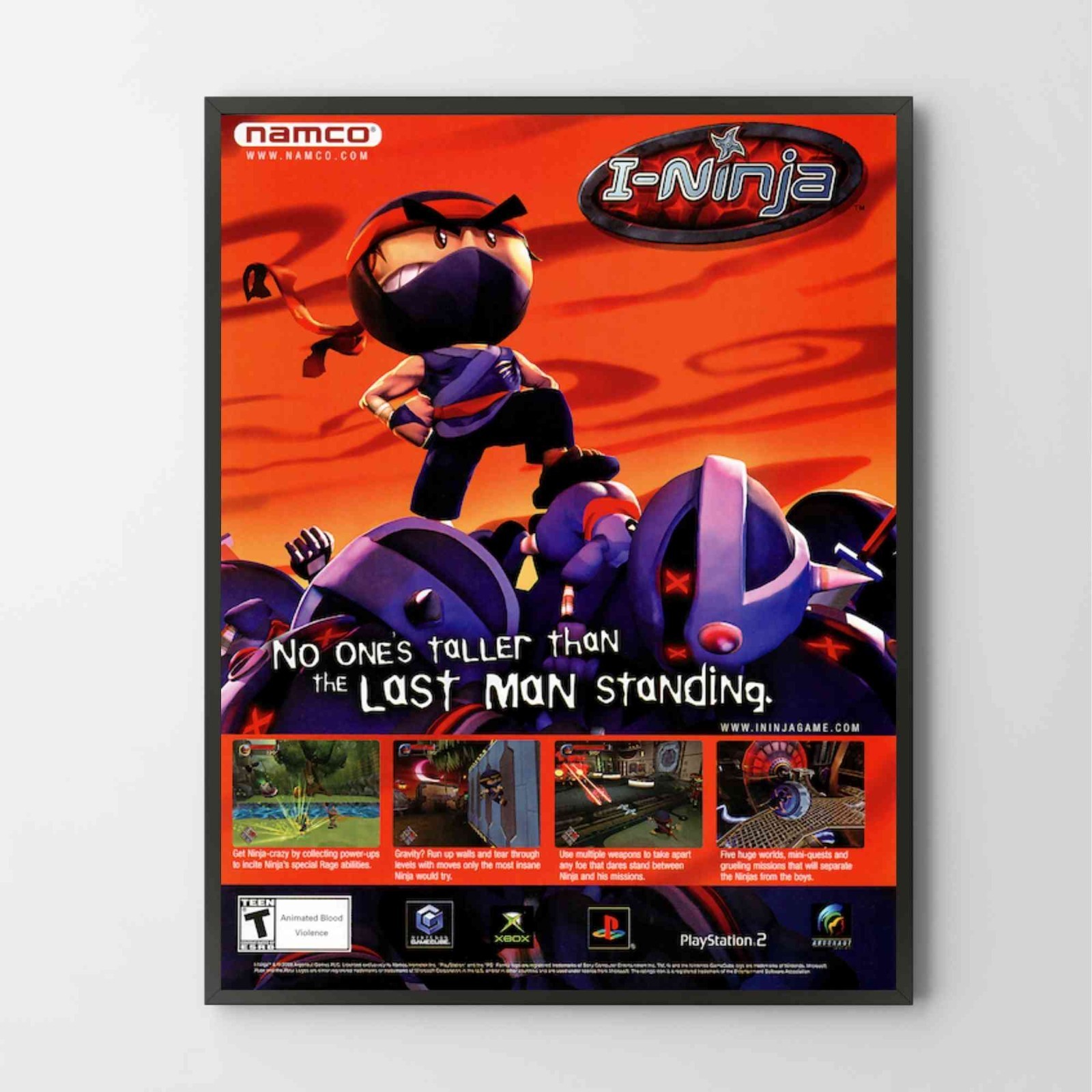 Poster I-Ninja PS2 XBOX Gamecube Glossy Unframed Poster Print G1711