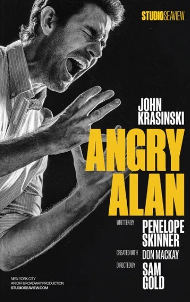 ANGRY ALAN Off Broadway Window Card Poster