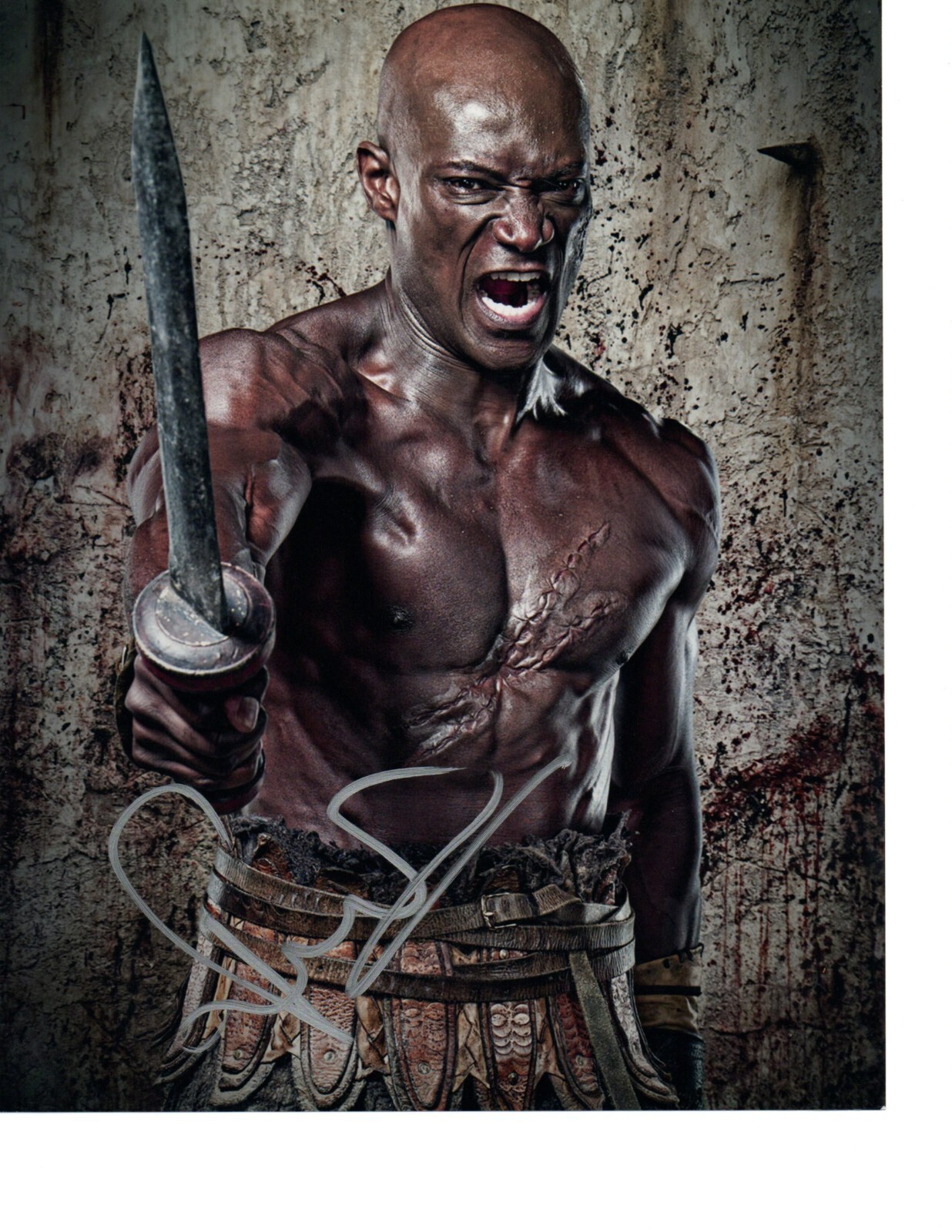 Peter Mensah in Spartacus 8″x10″ Signed Autograph Photo