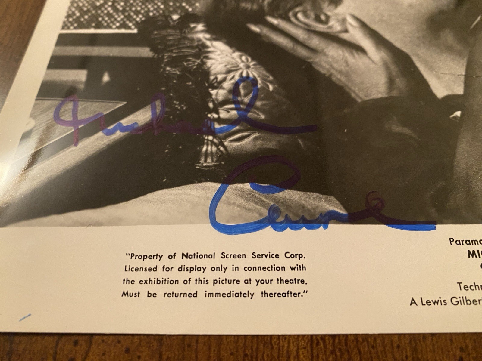 Michael Caine Shelley Winters Signed Autographed BOTH 10×8 Photo With COA Alfie
