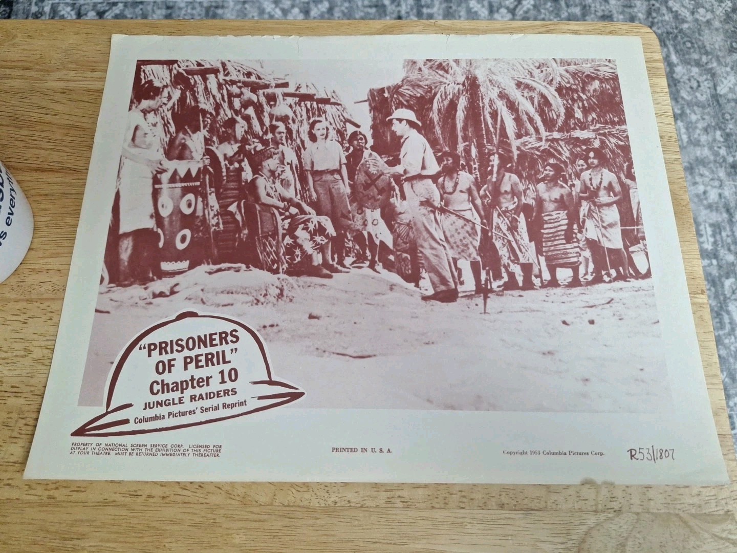 1953 Jungle Raiders 11×14″ lobby card Kane Richmond Eddie Quillan Veda Ann Borg