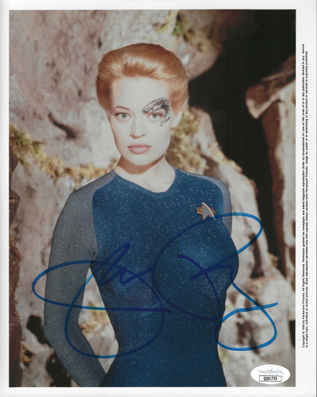 Jeri Ryan Signed Star Trek Voyager Seven Of Nine 7of 9 8×10 Photo #3 JSA COA