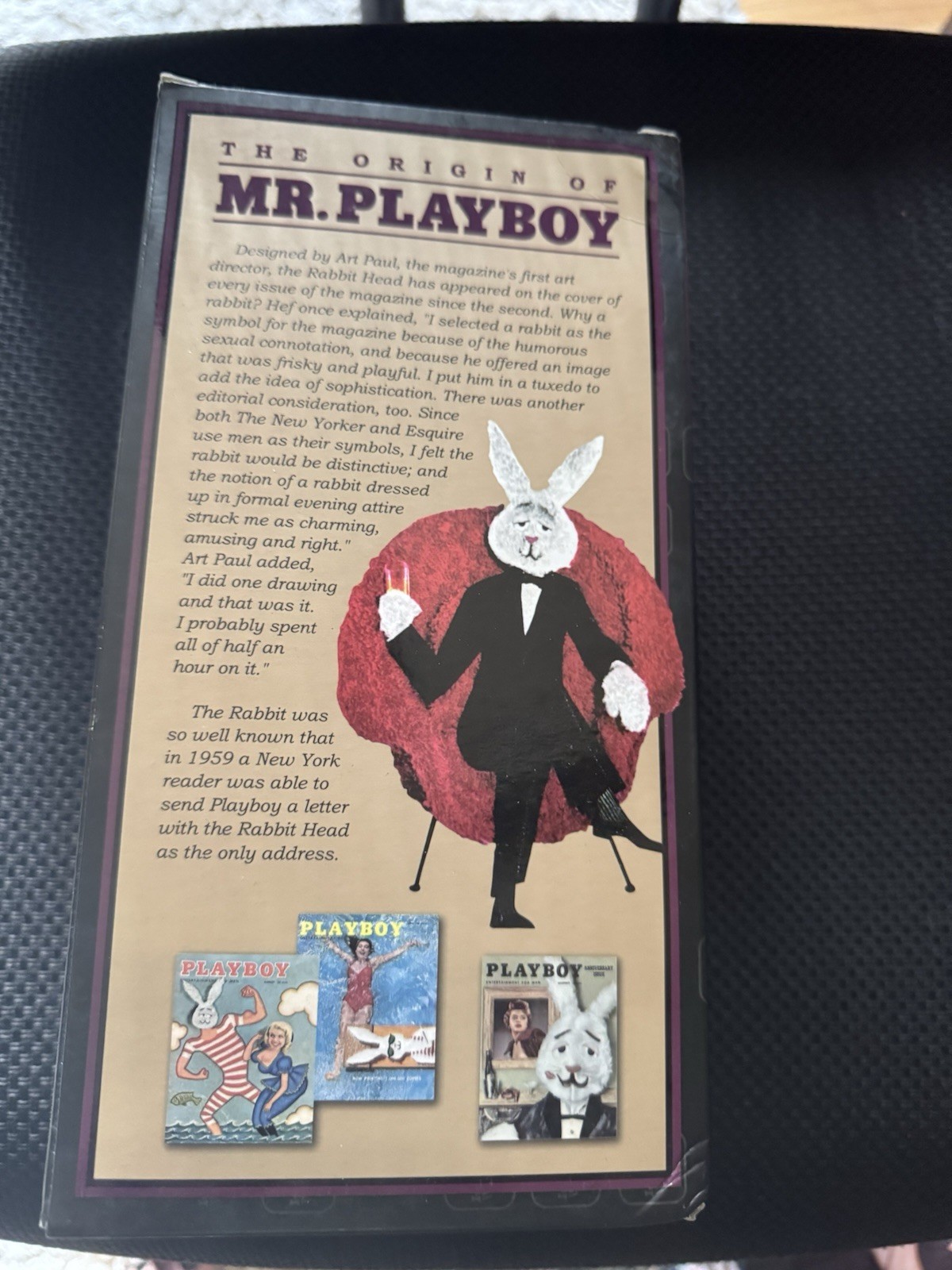 🐰 Playboy ~ Mr Playboy Bunny Rabbit ~ Bobble Head~ NIP