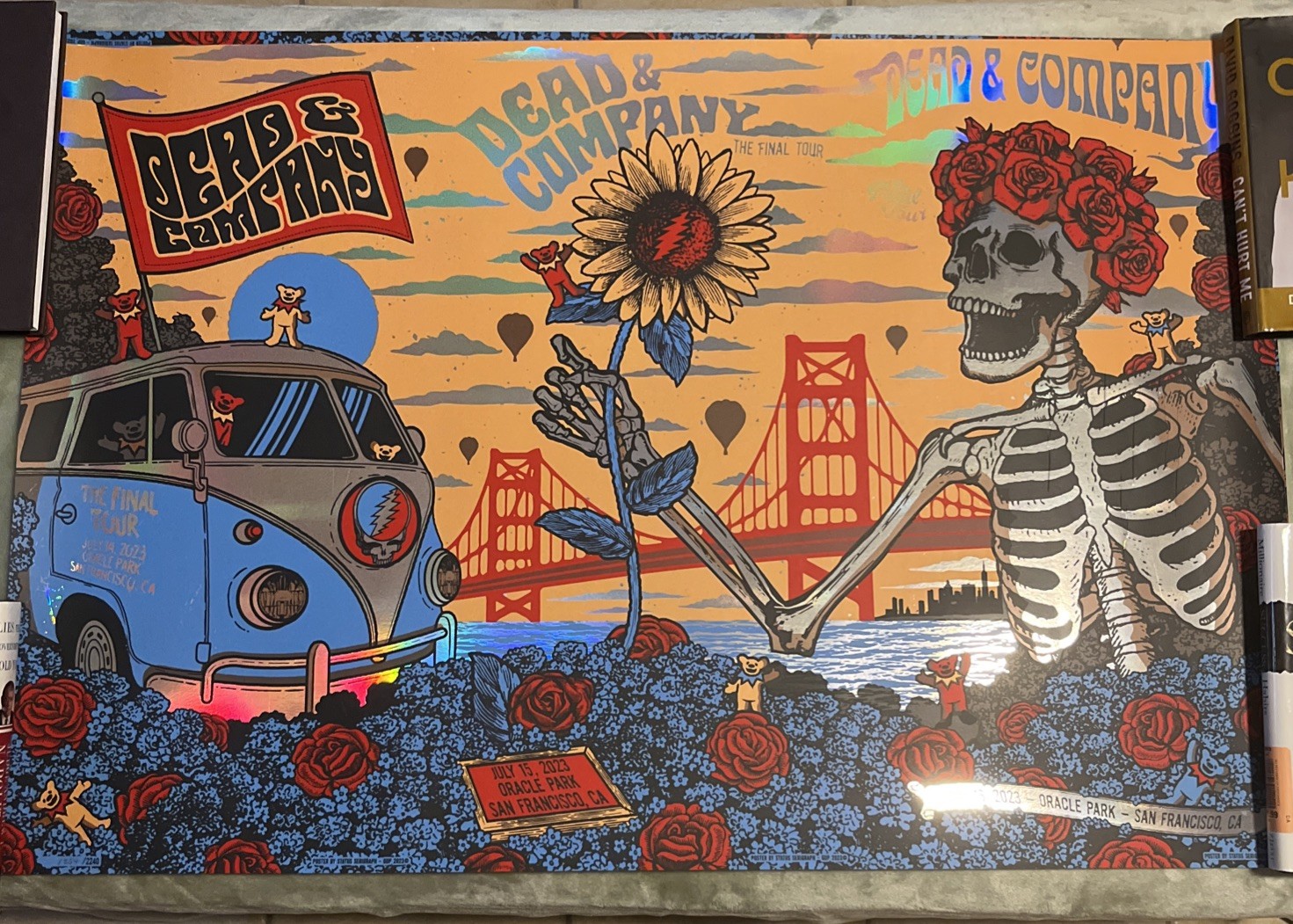 Dead & Company “The Final Tour” XL Poster 7/14-16/23 San Francisco CA # X/2240