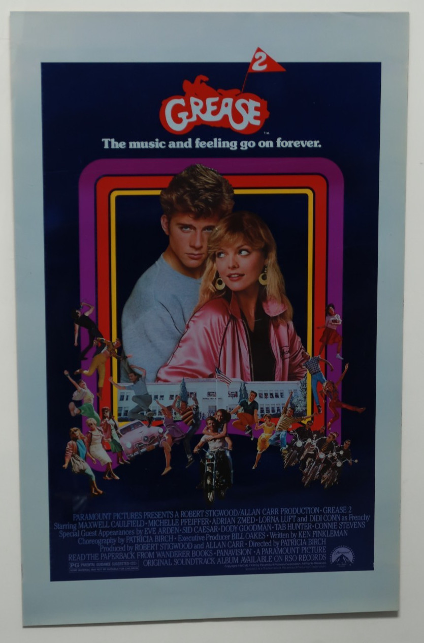 Grease 2 Two Foil 1982 Poster 1 One Sheet 25.5 x 40 Rolled Pfeiffer Musical