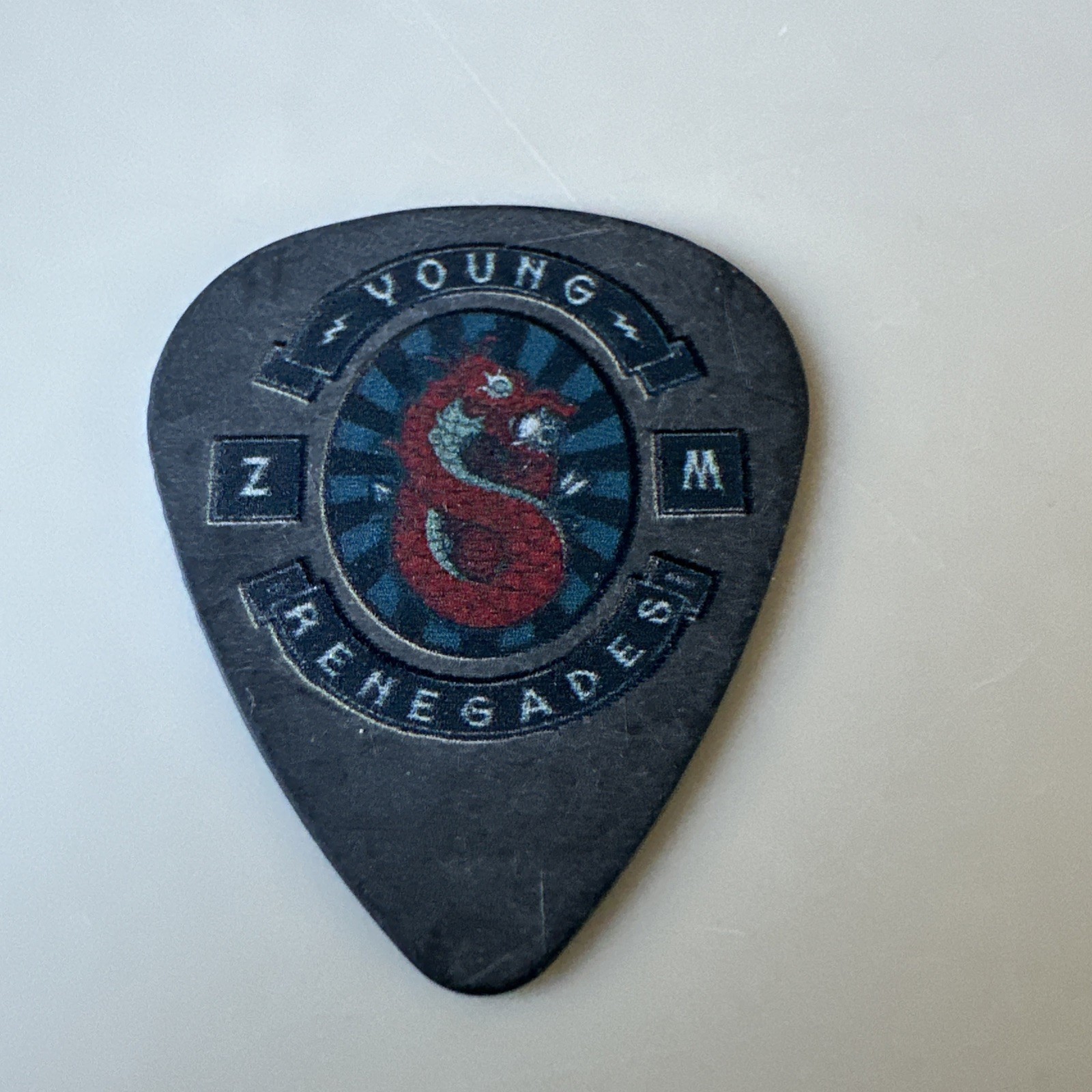 All Time Low Band Guitar Pick Stage Used By Zack