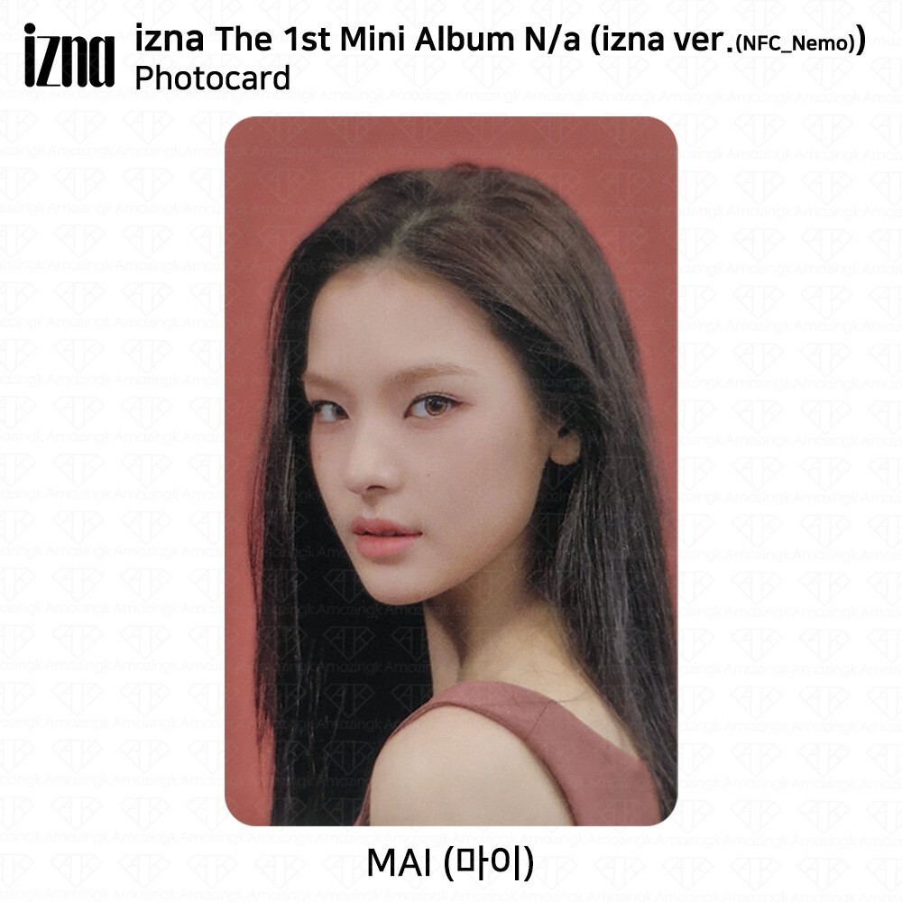 IZNA The 1st Mini Album N/a NFC_Nemo ver Official Selfie Photocard ID Card KPOP