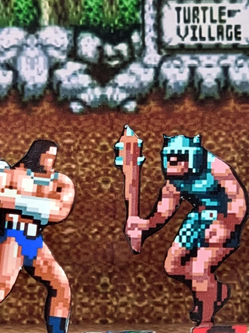 Golden Axe – 3D Cube Handmade Diorama – Video Games – Shadowbox