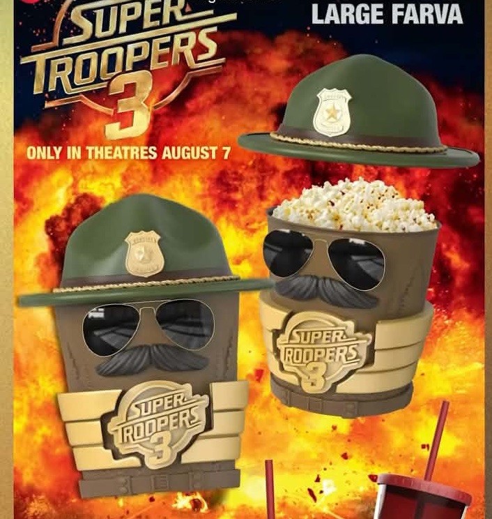 Super Troopers 3 The Trooper Popcorn Bucket AMC Theaters PRESALE SHIPS BY 8/7