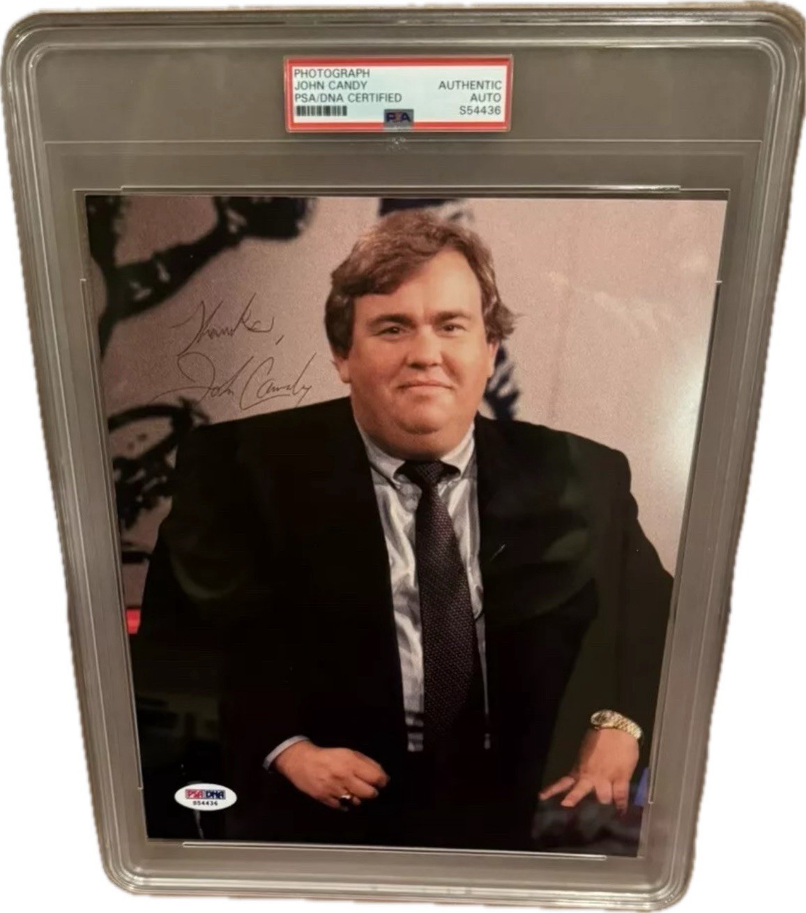 Signed John Candy Autographed Photo 8×10 Photo PSA DNA SLABBED Encapsulated COA