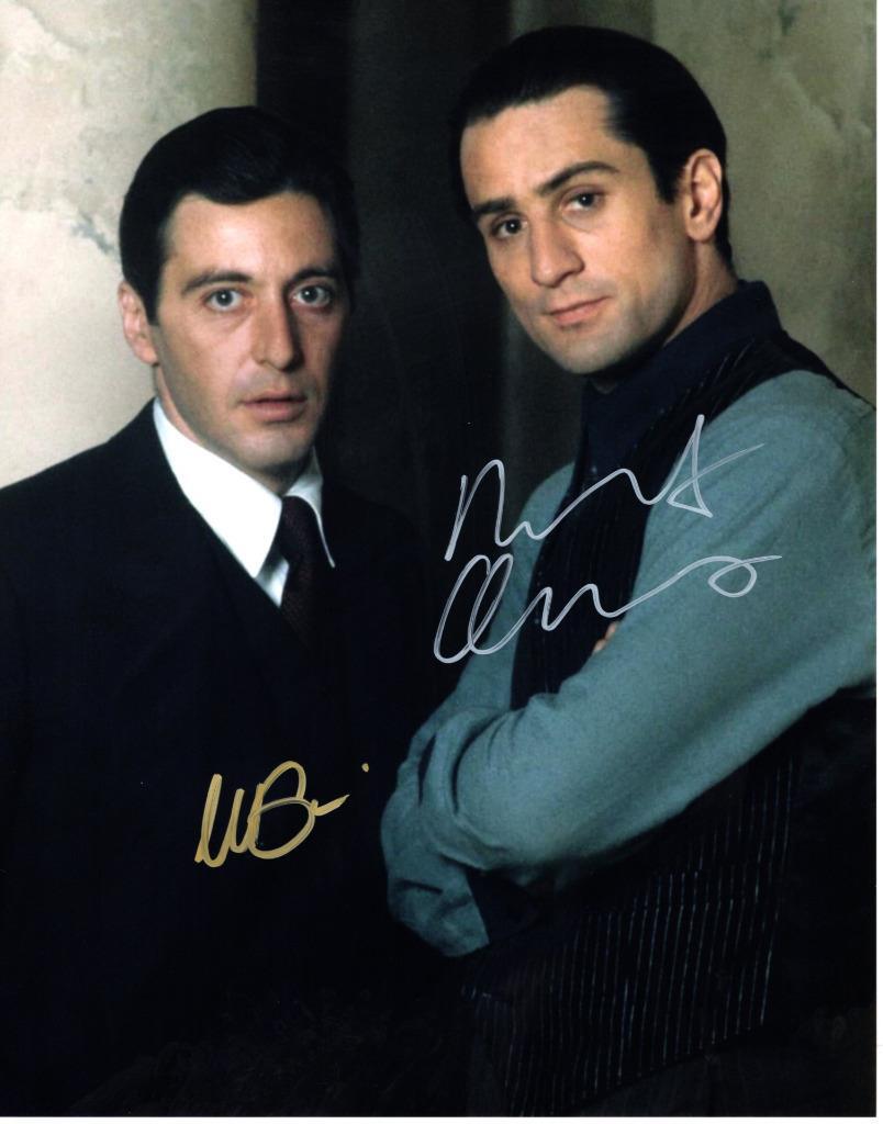 Robert DeNiro Al Pacino Autographed 11×14 Photo Signed Picture Pic Nice + COA