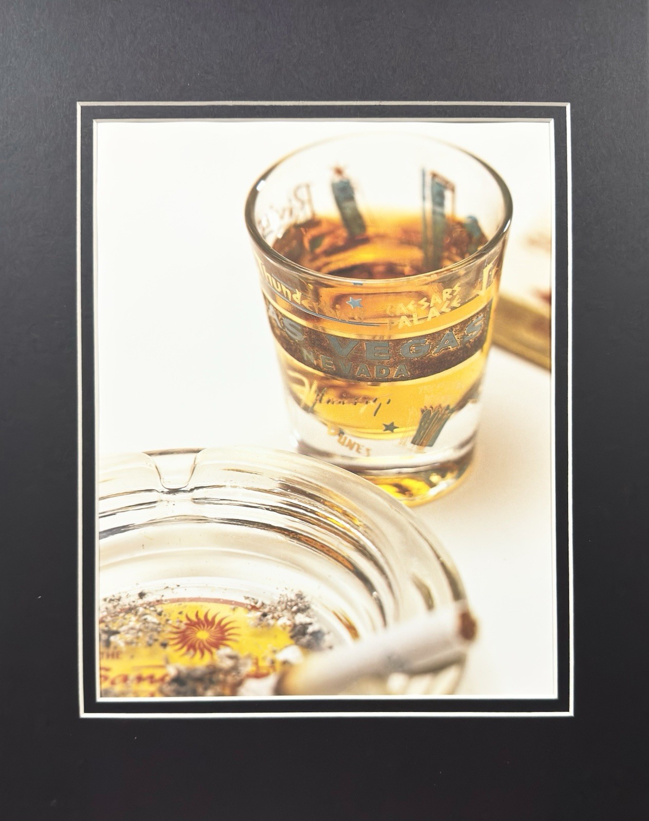 Frank Sinatra Whiskey & Cigarette At Caesars Vegas Poster Print Wall Art 11x14in