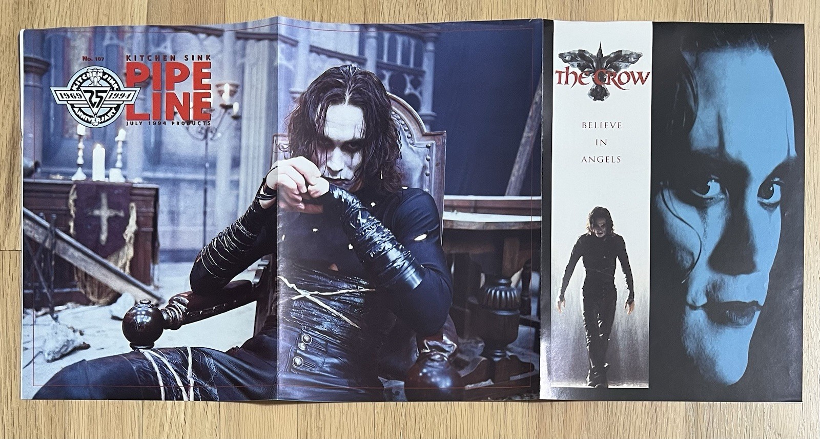 1994 The Crow City of Angels Poster Kitchen Sink Press Pipe Line #107