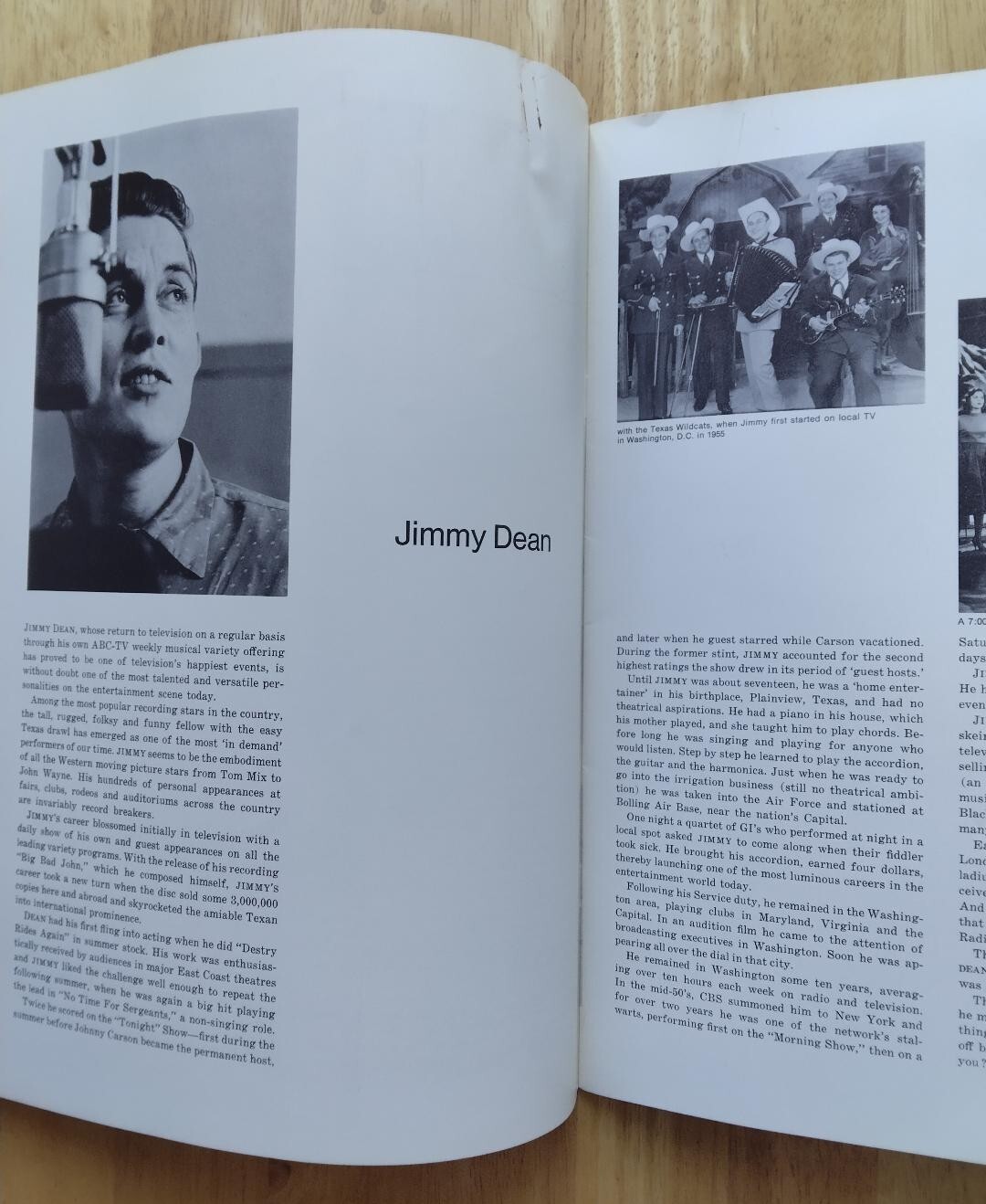 Jimmy Dean 1966 Souvenir Concert Program & Flyer – 3/20/66