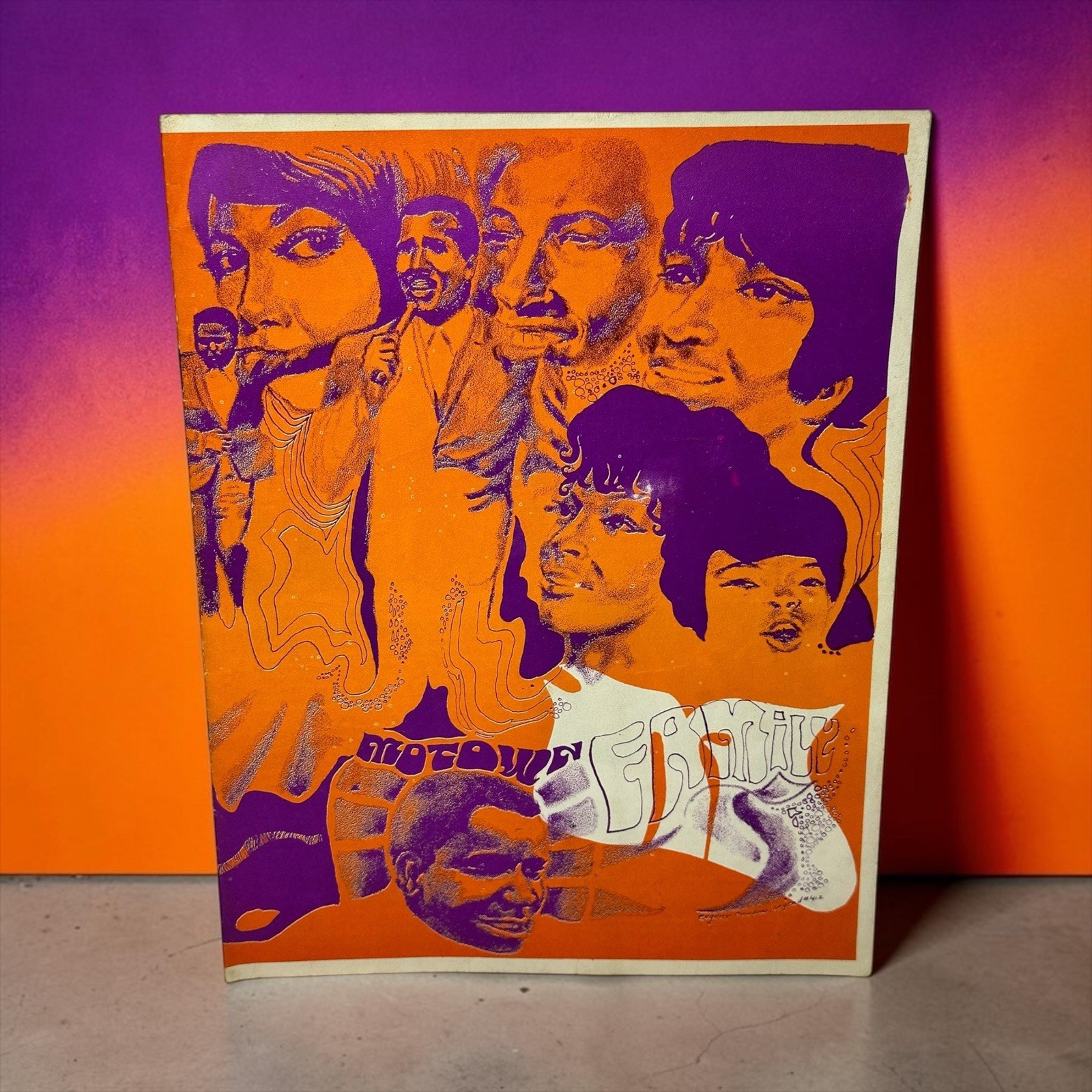 VTG Rare Motown Family 1969 Motortown Revue Tour Promo Program w/ Artists Bio’s