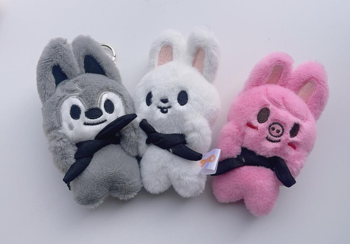 Cute Plush Animal Keychain Soft Stuffed Doll Backpack Bag Charm Gift Toy Pendant