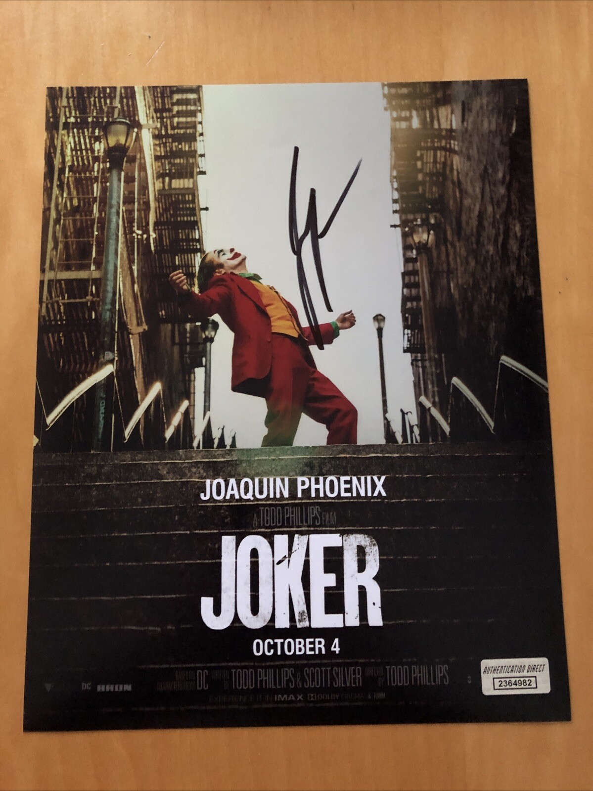 Joaquin Phoenix Autographed 8×10 Photo With COA