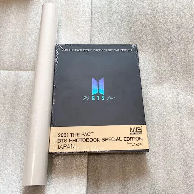 2021 The Fact BTS Photo Book Special Edition MEDIABOY SHOP Clear File + Poster