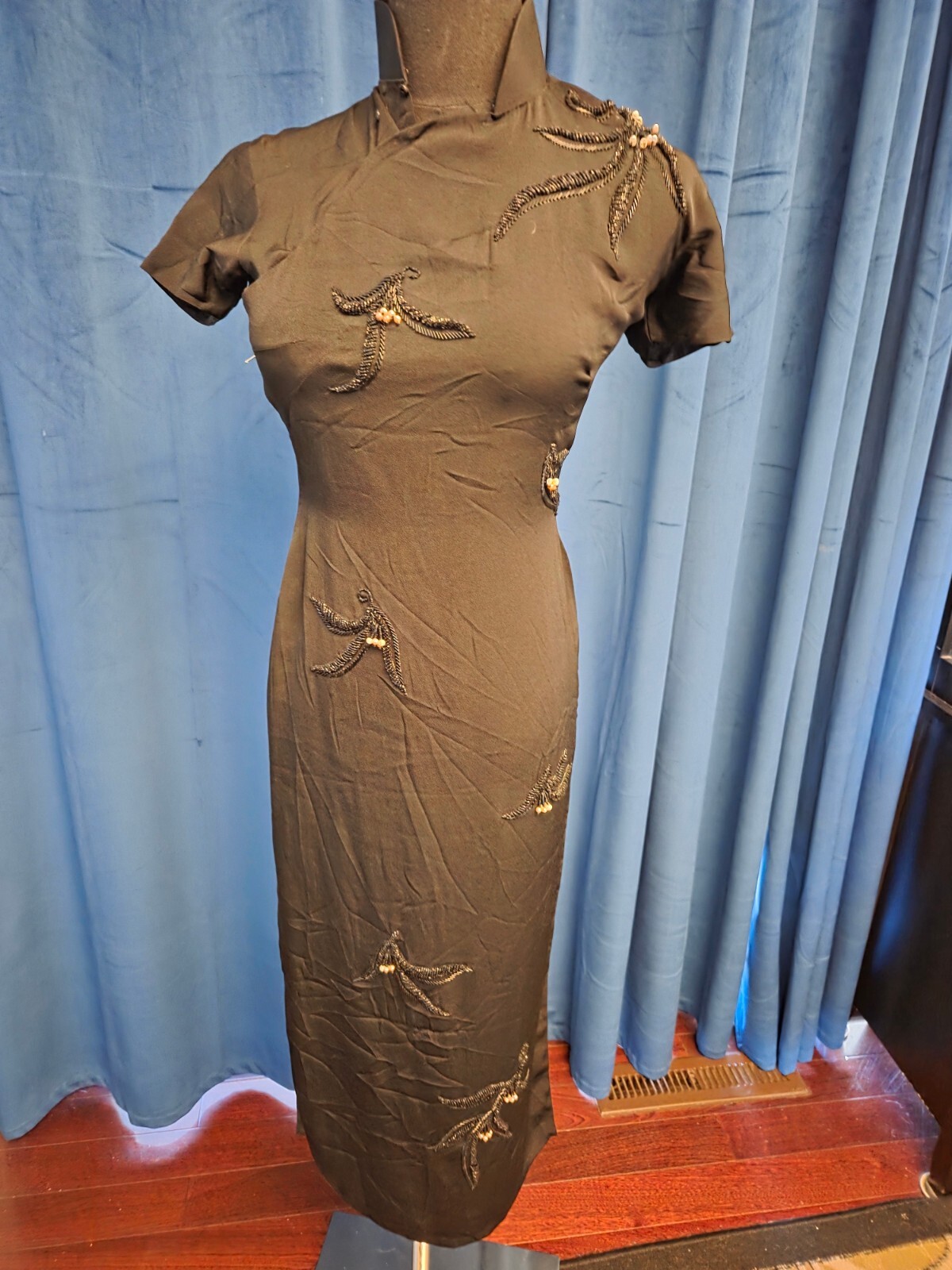 Ava Gardner Owned & Worn Black dress with Sequins dress from Sydney Guilaroff