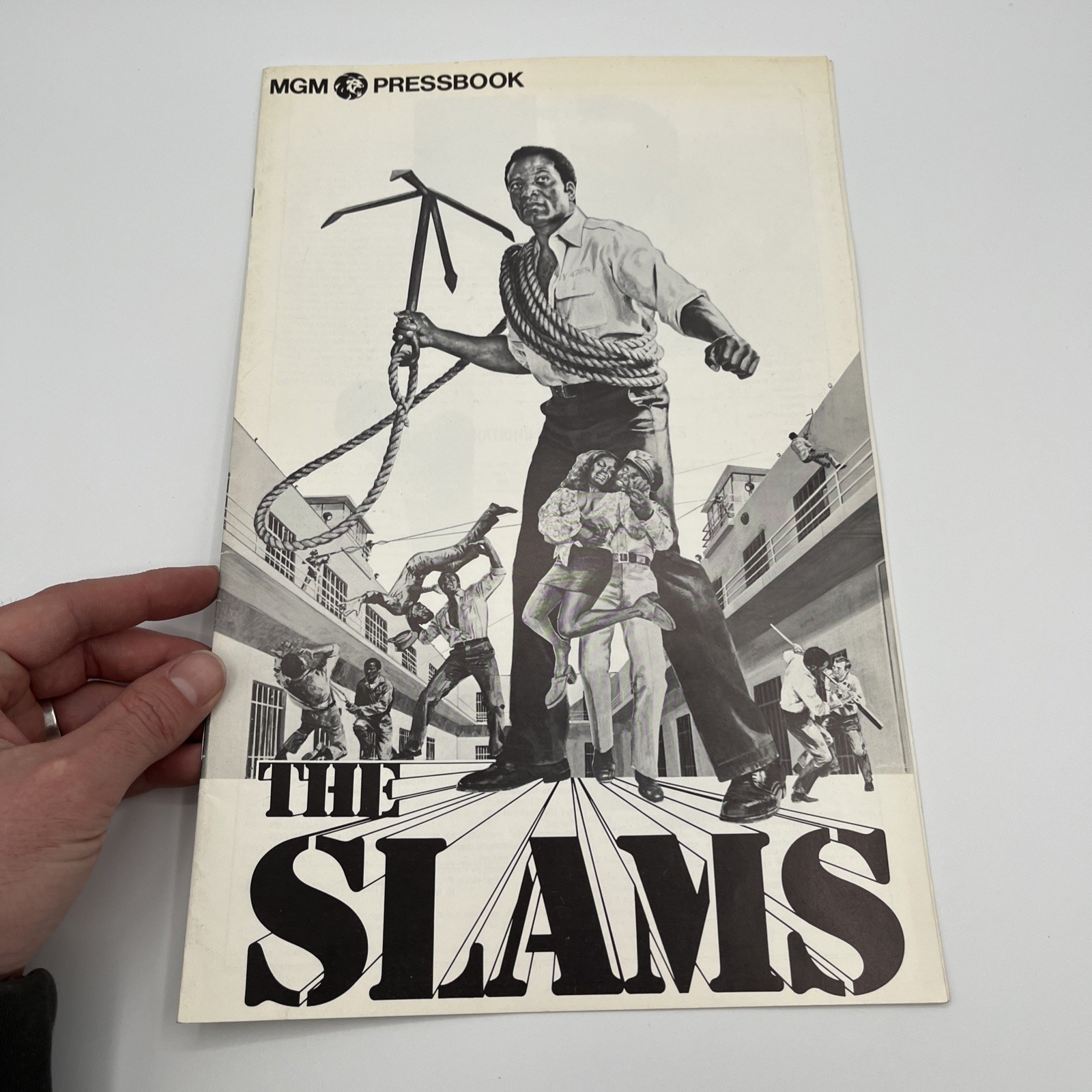 THE SLAMS Judy Pace JIM BROWN 1973 BLAXPLOITATION PRESSBOOK