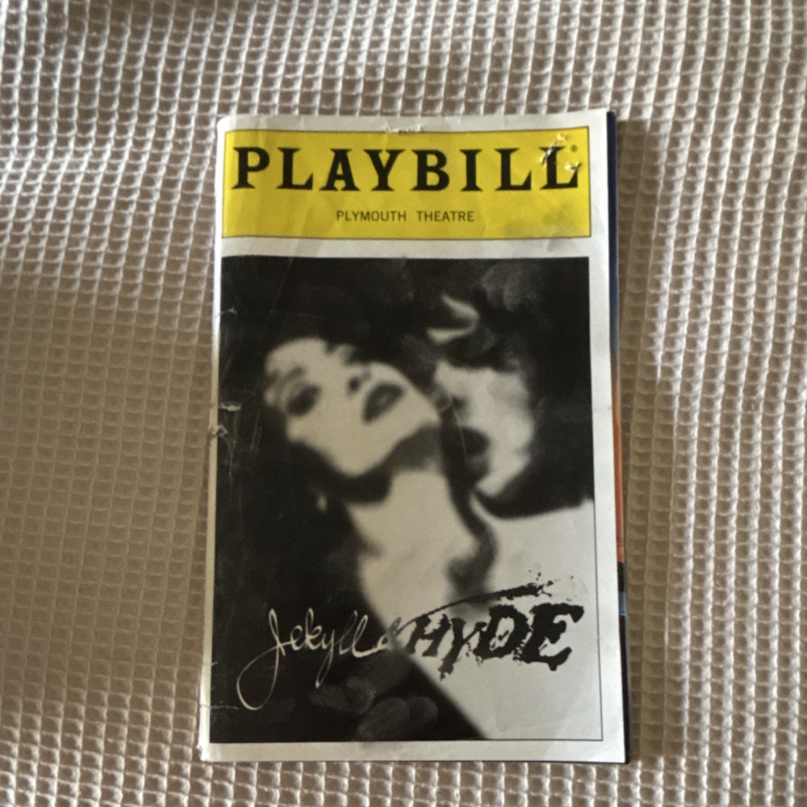 Jekyll & Hyde Playbill Plymouth Theatre Jack Wagner Leslie Bricusse
