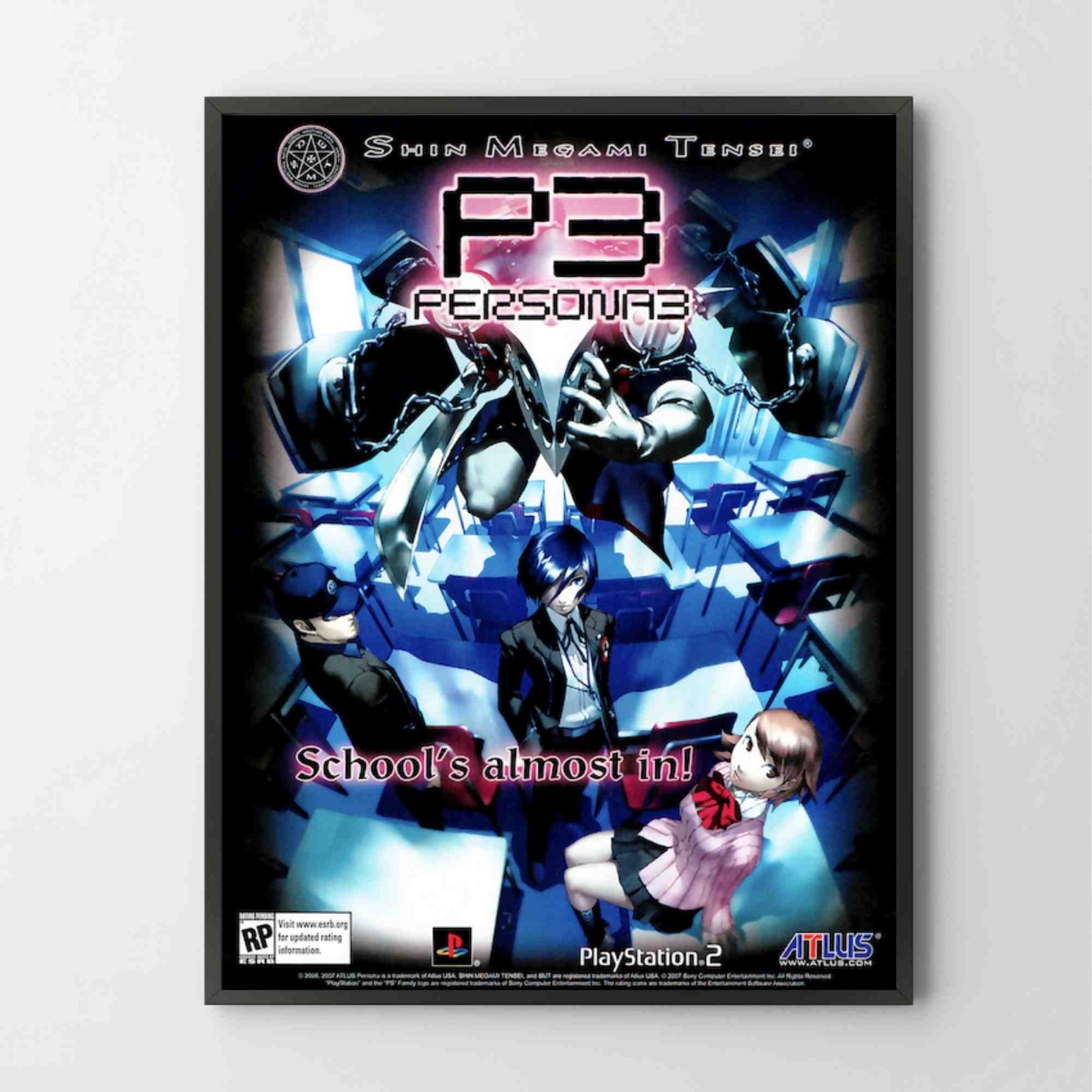 Poster Persona 3 Playstation 2 PS2 Glossy Premium Unframed Poster Print G0806
